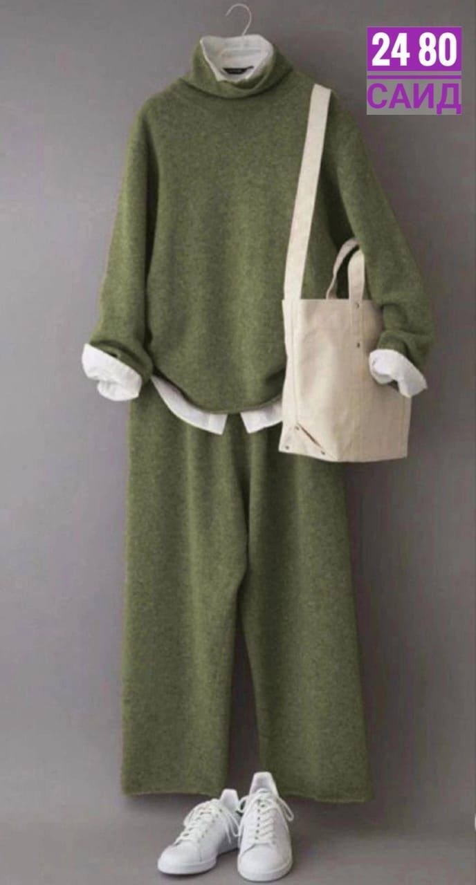 трикотажные костюмы,трикотажный костюм женский,вязаные брюки,теплый костюм,костюм трикотаж