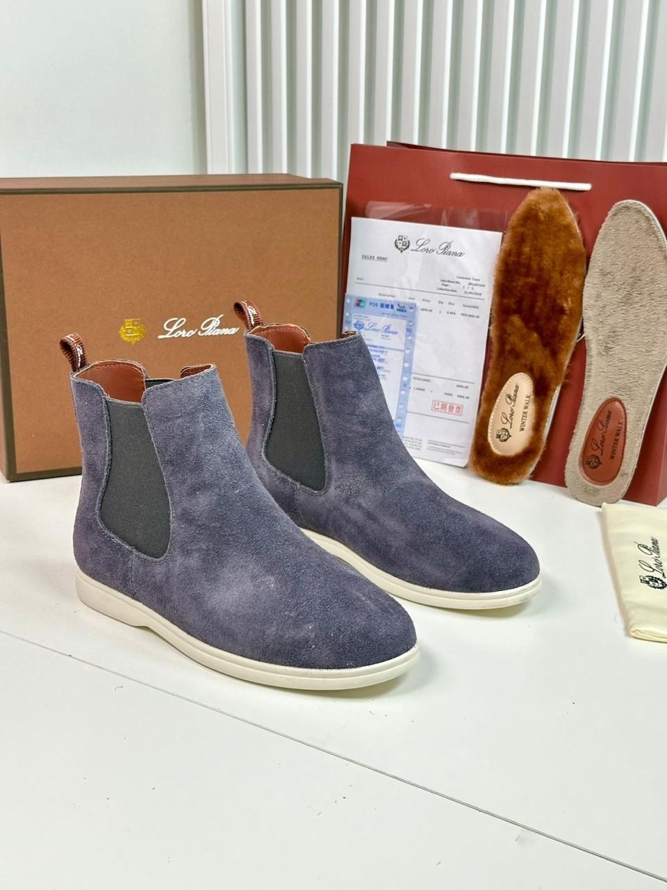 замшевые ботинки,,ботинки замшевые loro piana,ботинки loro piana,ботинки замшевые челси