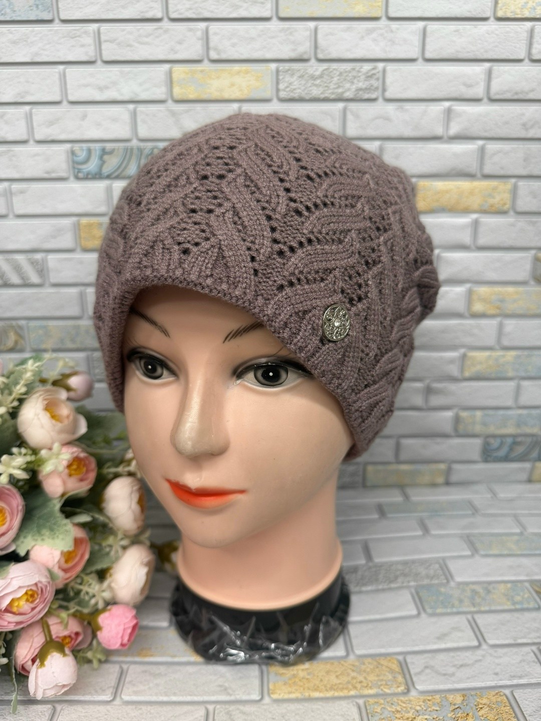 шапка женская вязаная,шапка женская,шапка вязаная,шапка для женщин,шапки комплект