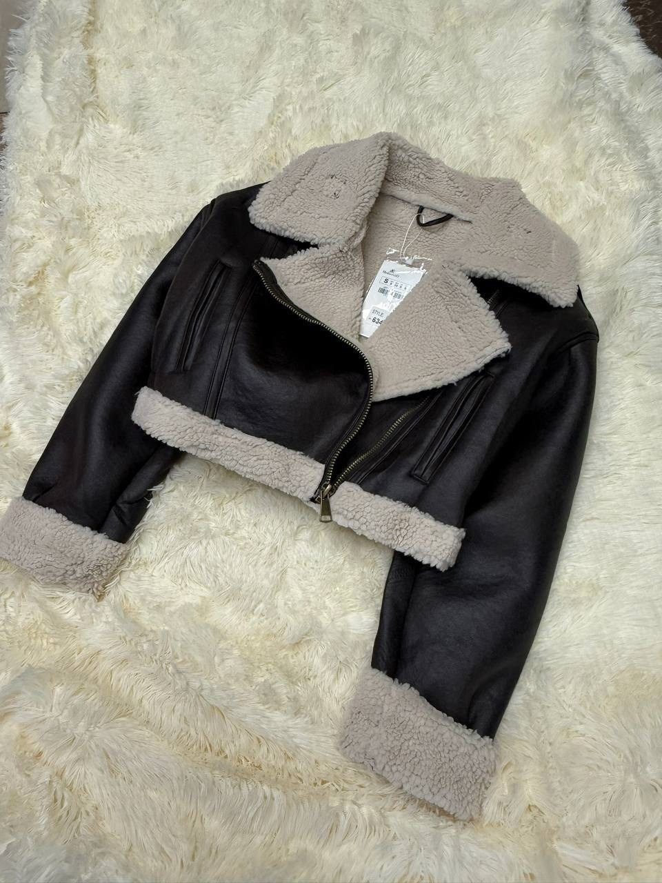 дубленка укороченная,дубленка укороченная женская,женская укороченная куртка из искусственной кожи,женская короткая куртка из искусственной кожи,aftf basic дубленка