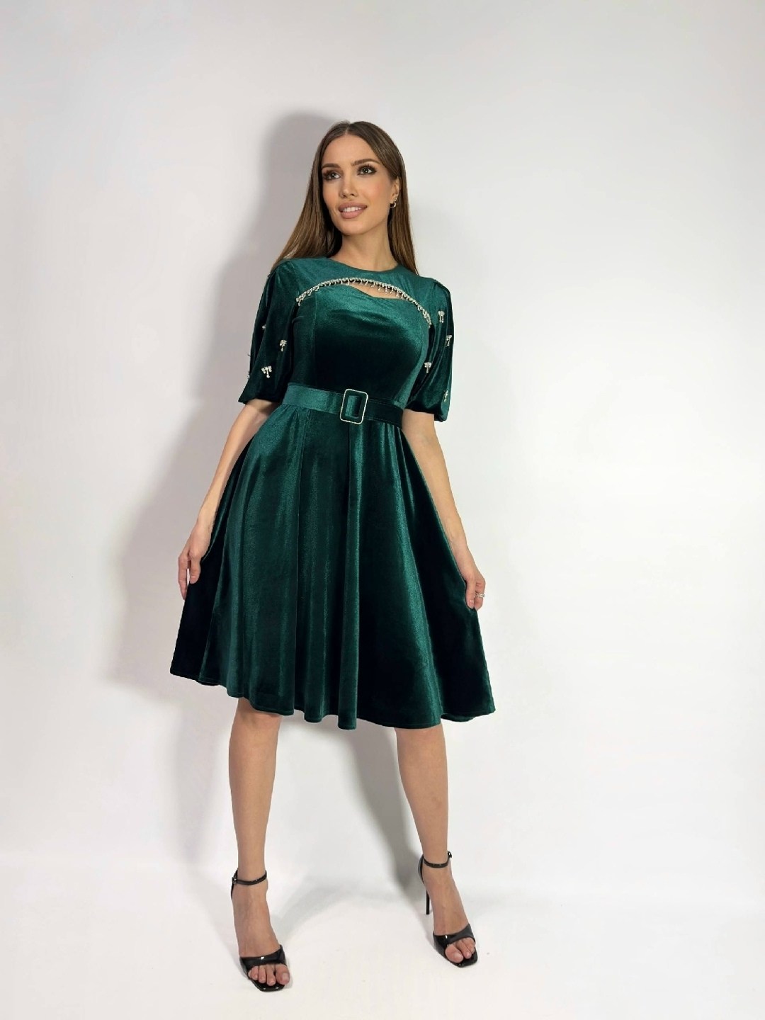 бархатное платье,платье велюр,нарядное платье,черное велюровое платье,черное бархатное платье