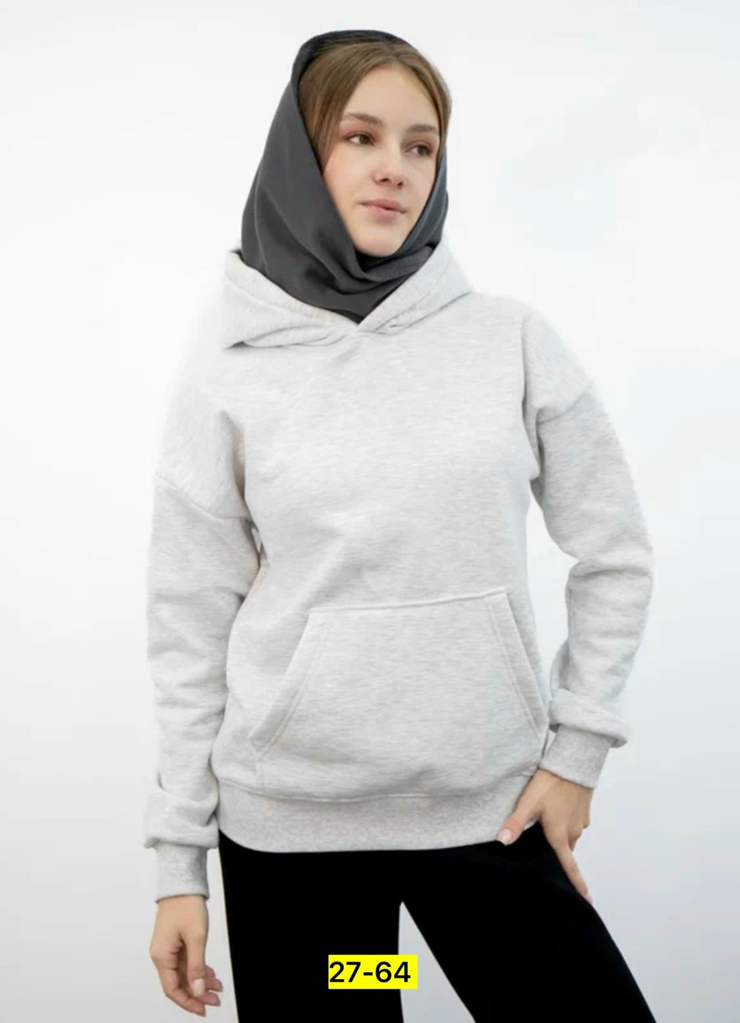 шарфы для женщин,толстовка с капюшоном,женское толстовка,худи серое,однотонная толстовка