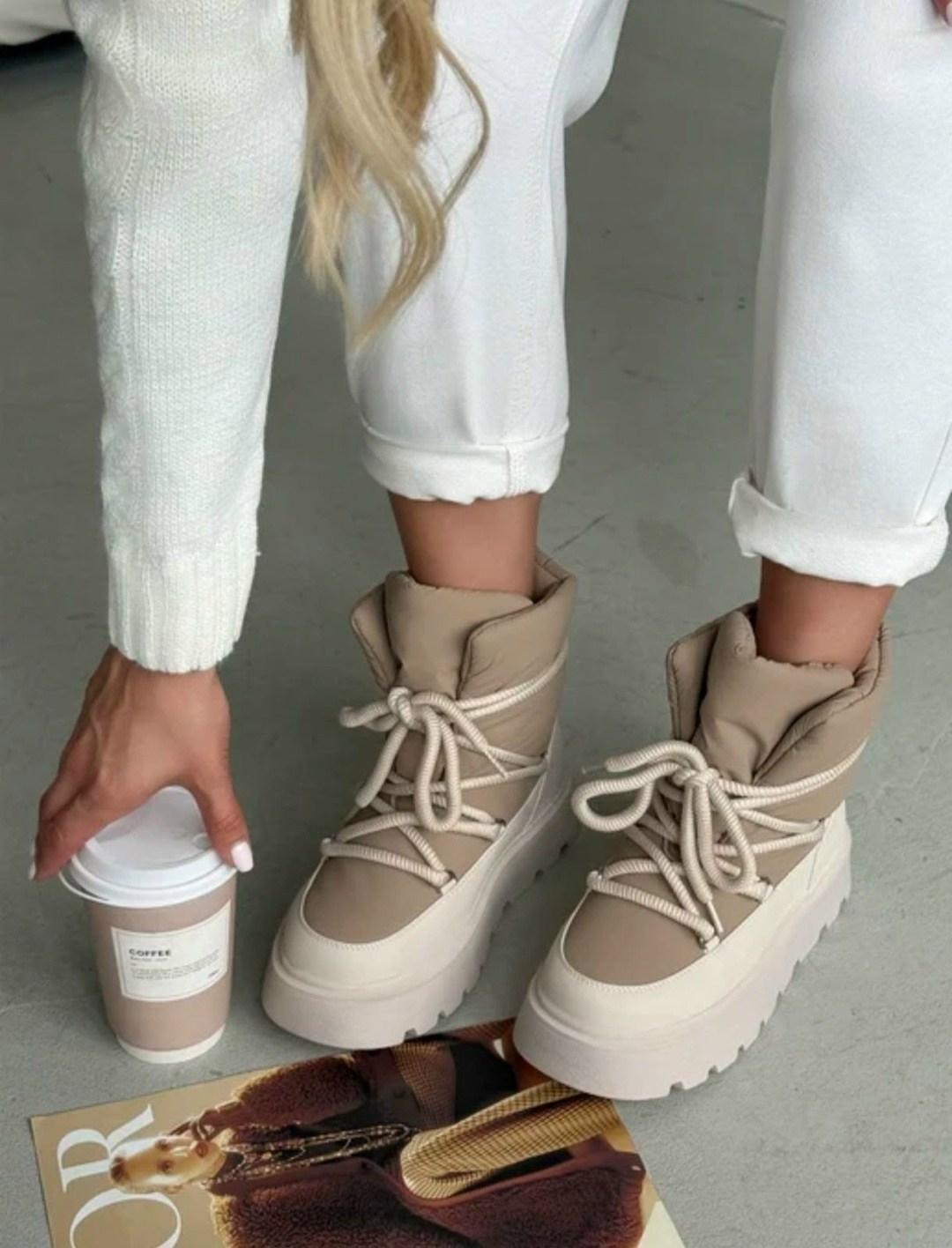 ,дутики зимние на платформе,дутики женские,женская зимняя ,дутики зимние