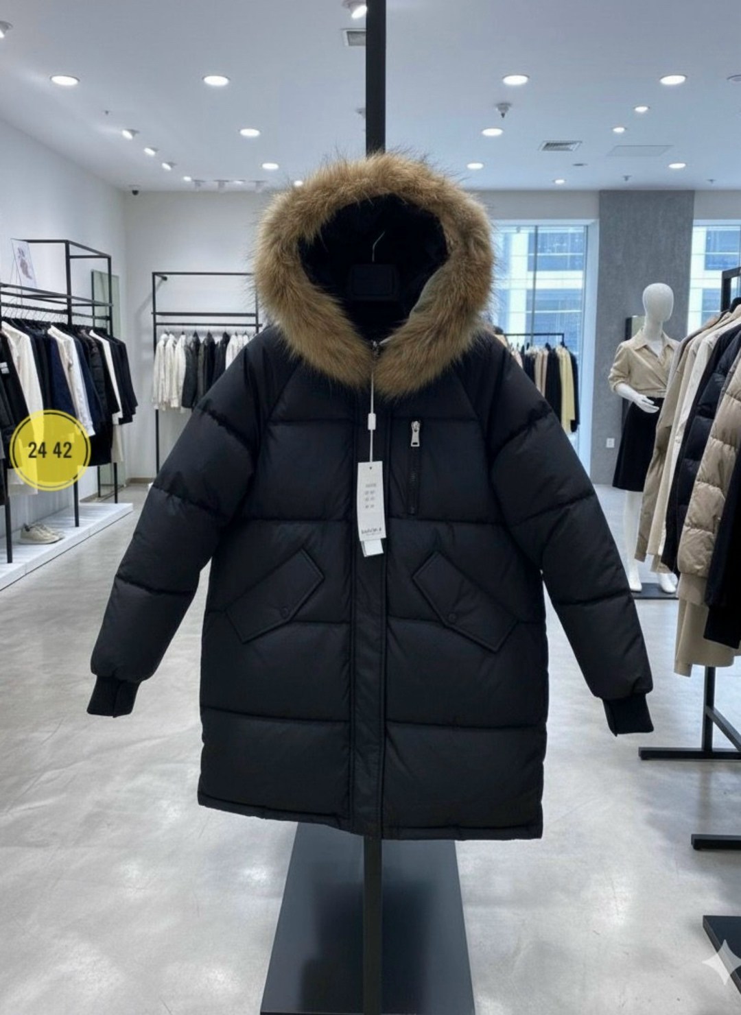 женская зимняя куртка,пуховик зимний куртка,зимняя куртка,пуховик средней длины,женский зимний пуховик