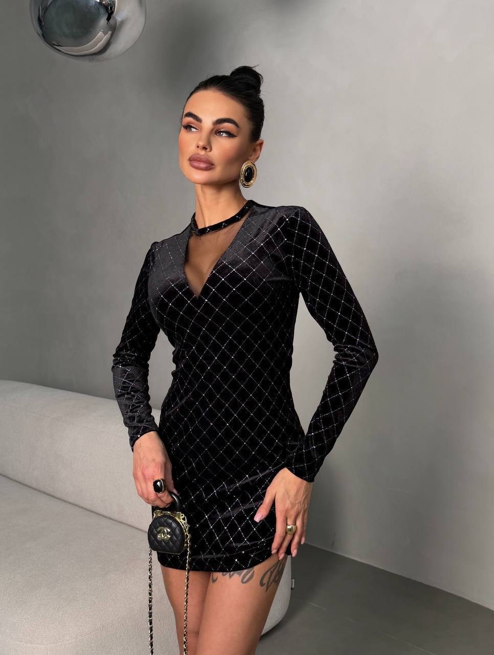 платье со стразами,платье женская,бархатное платье,платье мини из бархата,приталенное платье