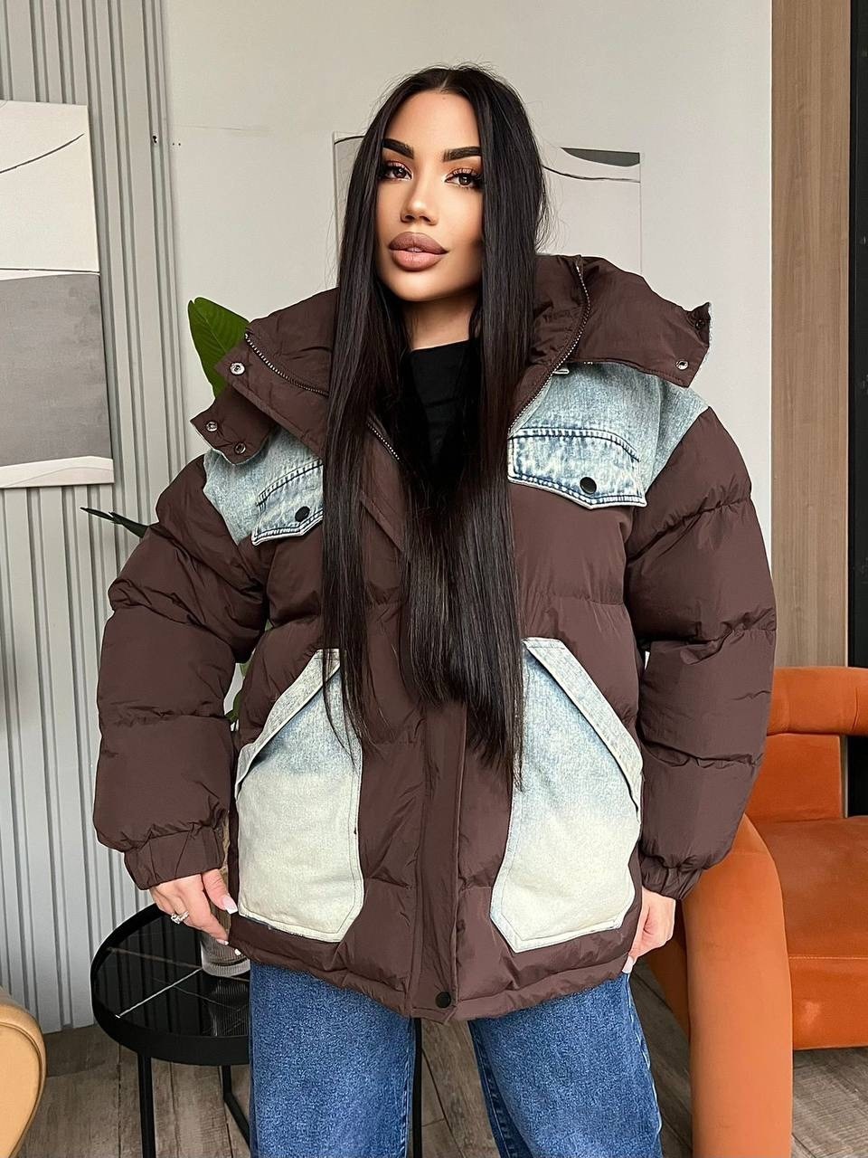 стильная куртка,куртка модная,женская куртка,комбинированная куртка,куртка