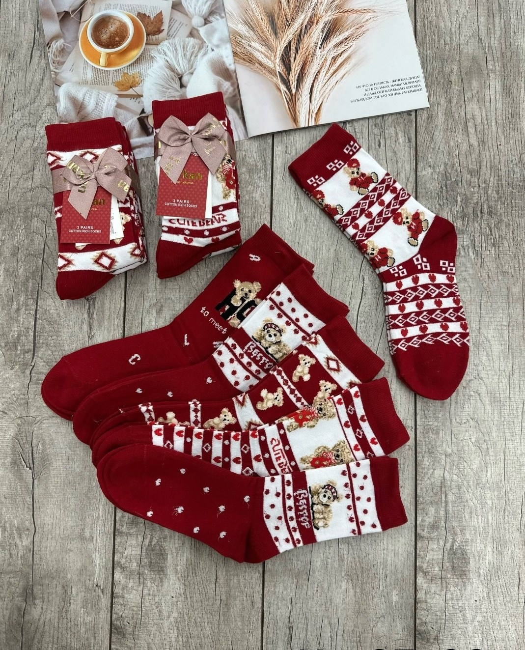 носки женские новогодние,новогодние носки набор,новогодние носки,носки женские,носки женские набор