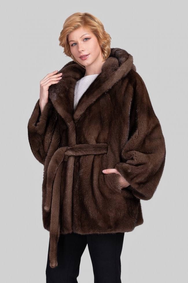 шуба норковая летучая мышь,шуба норковая коричневая с капюшоном,норковые шубы,норковая шуба летучая мышь с капюшоном,шуба летучая мышь из норки с капюшоном
