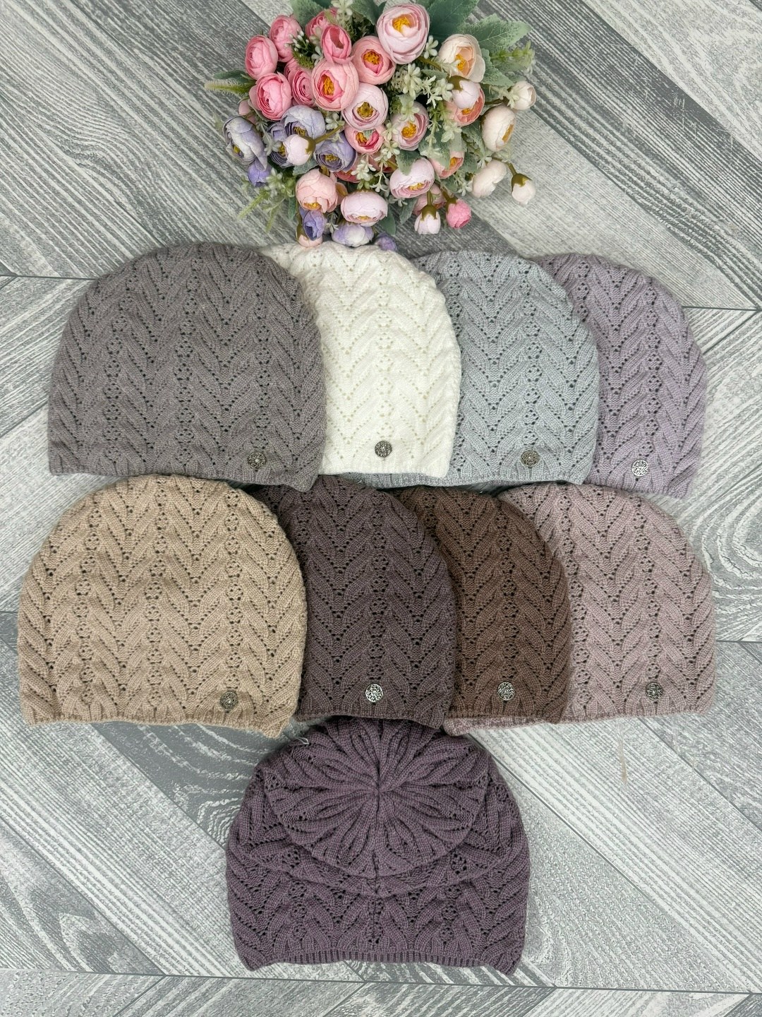 шапка женская вязаная,шапка женская,шапка вязаная,шапка для женщин,шапки комплект