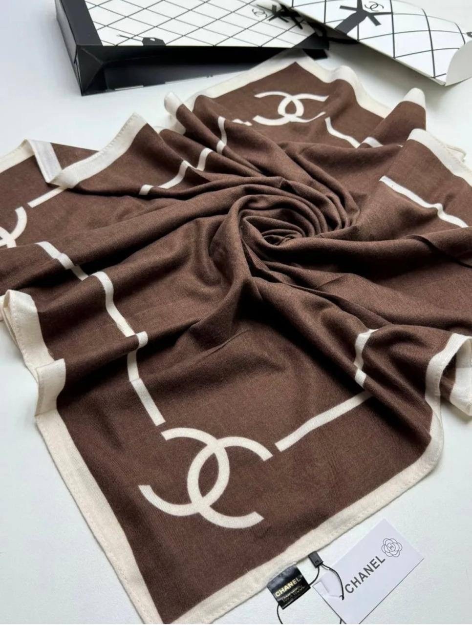 палантин chanel,палантин шанель,новинки платок,платок chanel,шарфы для женщин