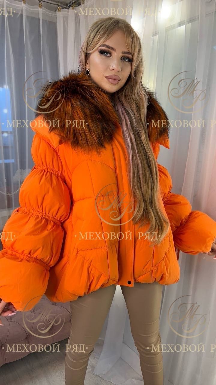 стильные пуховики,пуховики с мехом,пуховик,оранжевый пуховик,меховая куртка