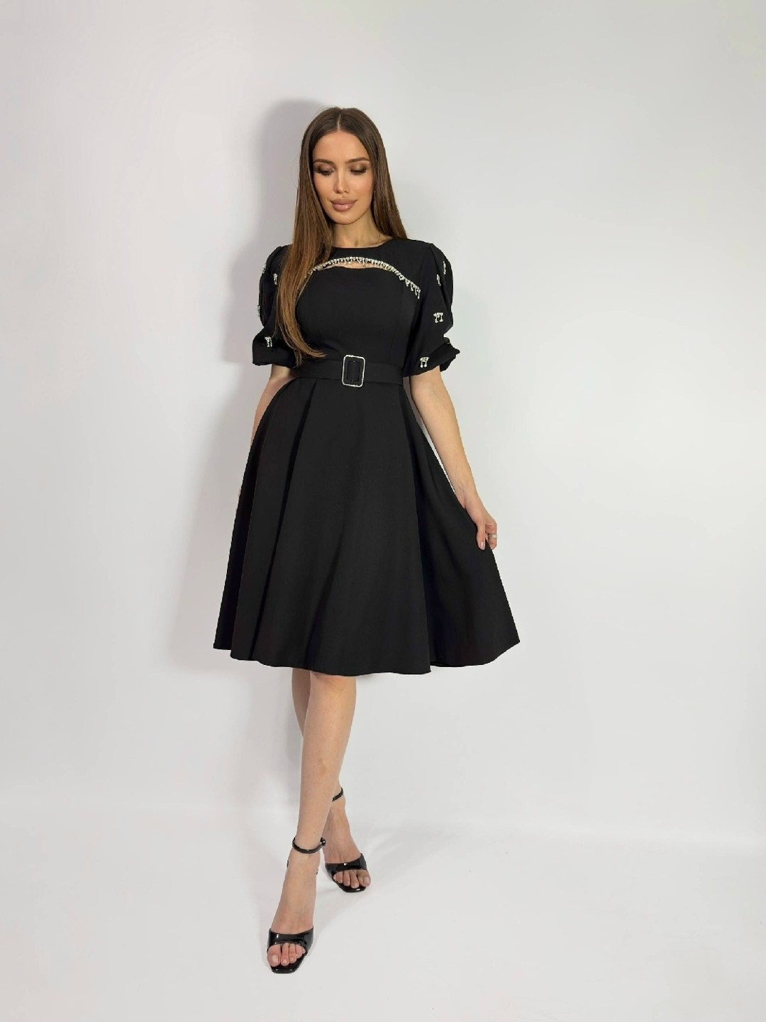 платье,платье с поясом,платье женская,платье креп,платье с юбкой