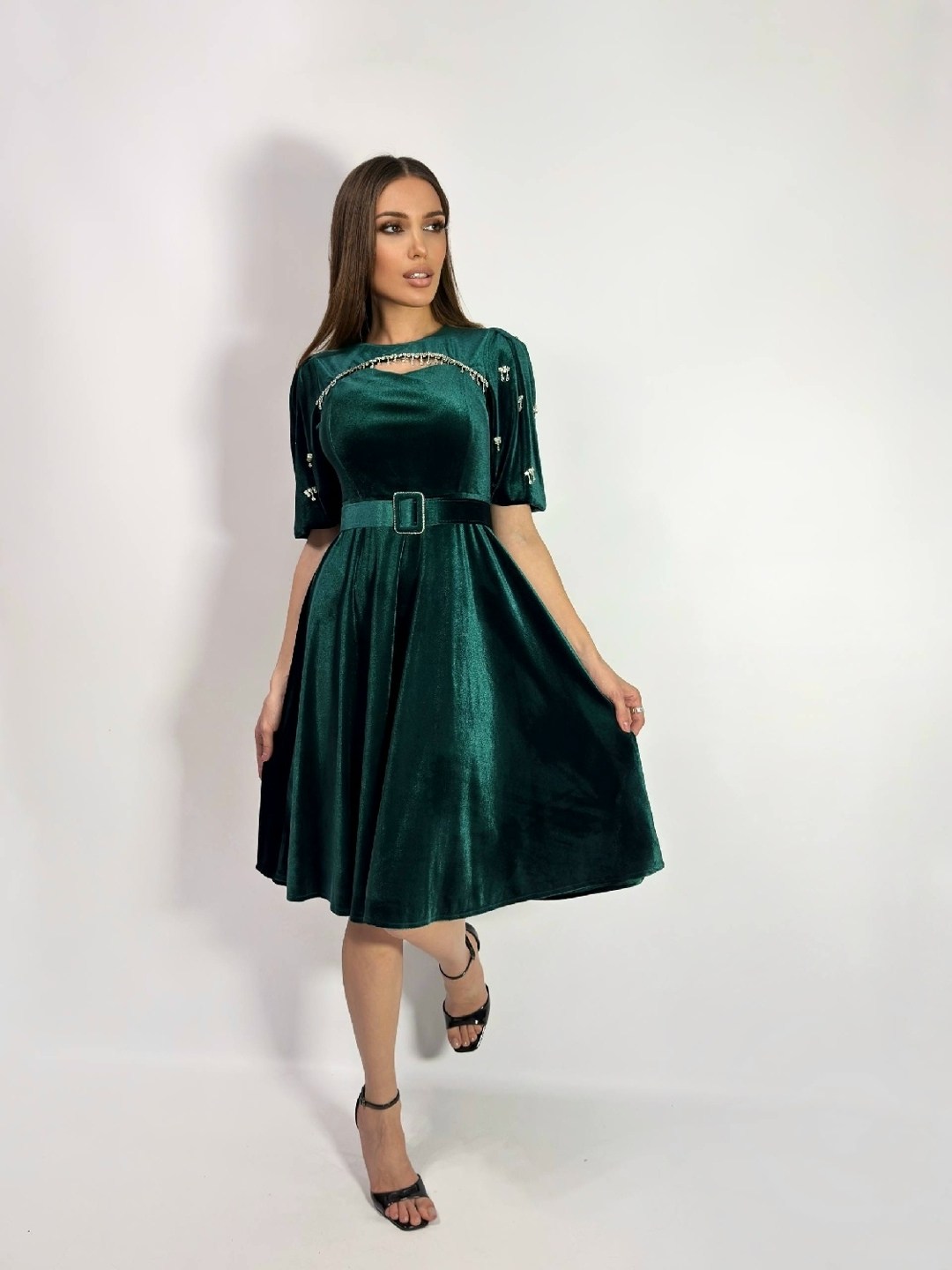 бархатное платье,платье велюр,нарядное платье,черное велюровое платье,черное бархатное платье