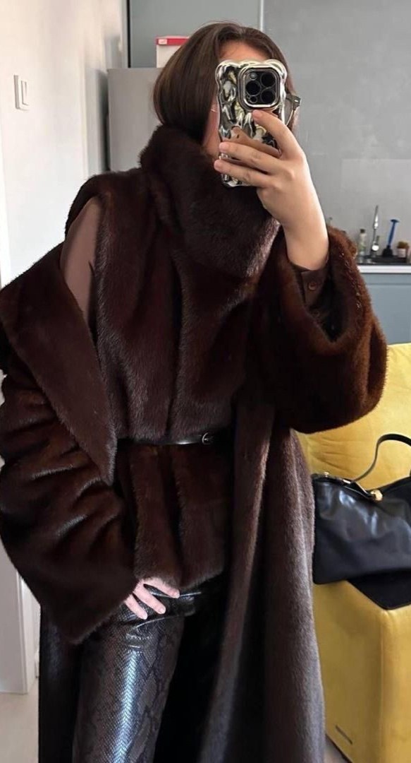 меховая жилет,норковая манишка,меховая манишка,манишка из меха норки,норковая жилетка