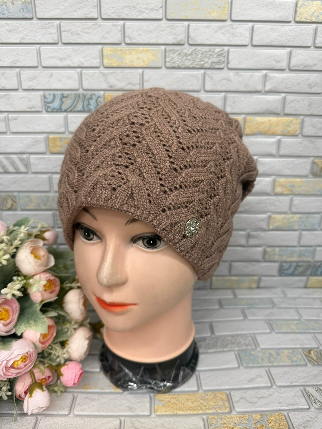 шапка женская вязаная,шапка женская,шапка вязаная,шапка для женщин,шапки комплект