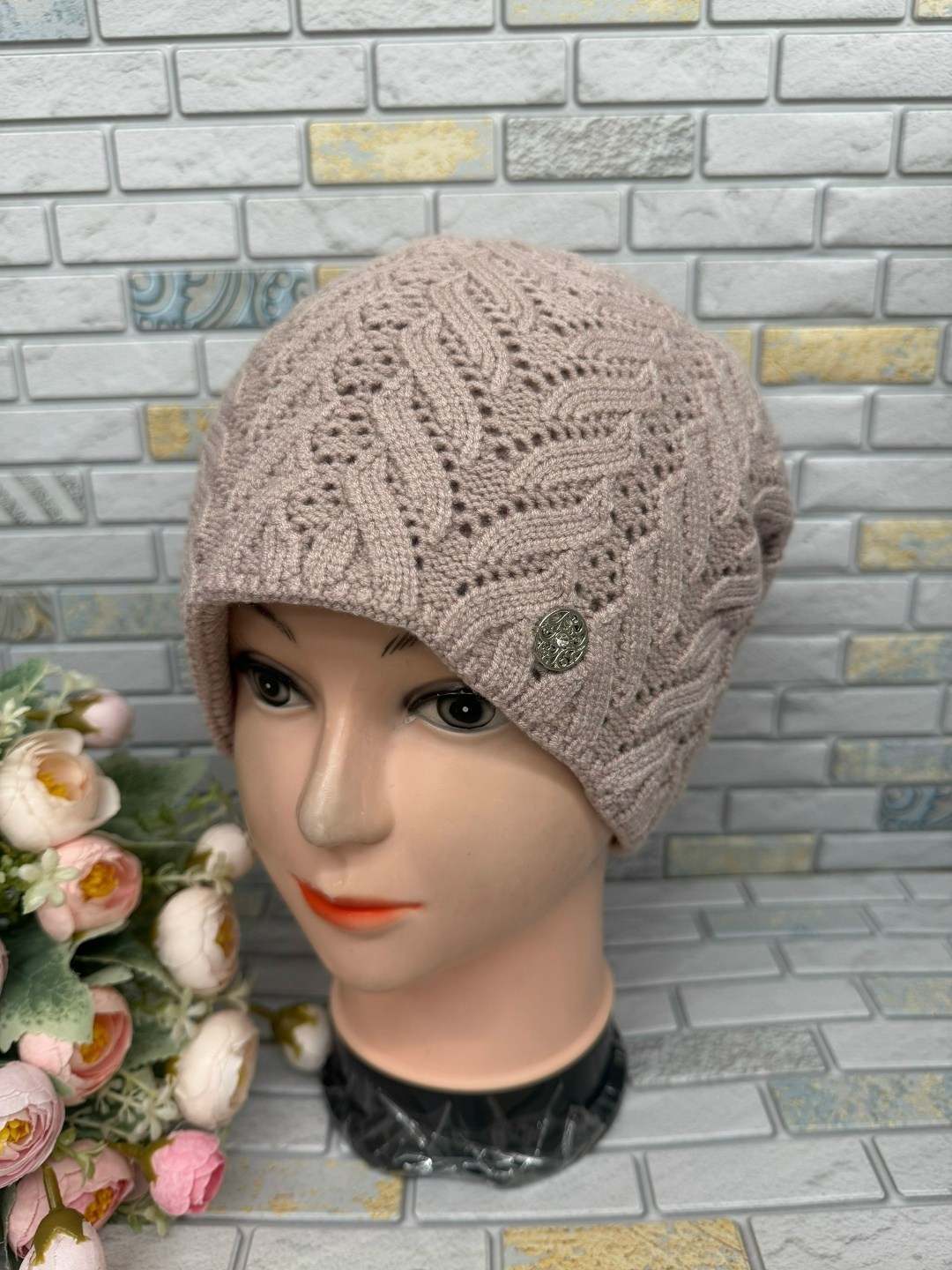 шапка женская вязаная,шапка женская,шапка вязаная,шапка для женщин,шапки комплект