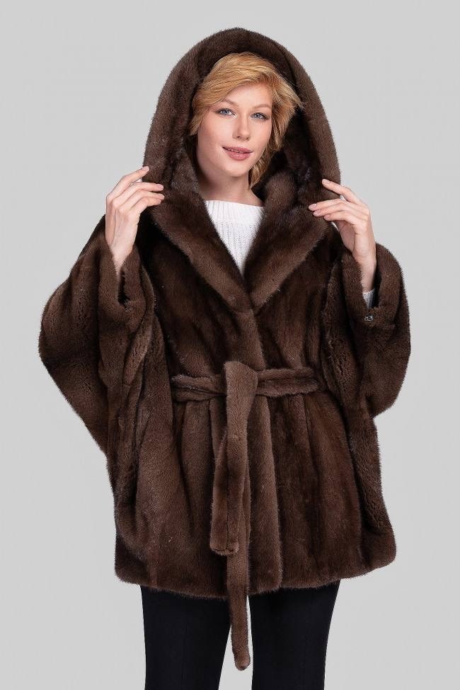 шуба норковая летучая мышь,шуба норковая коричневая с капюшоном,норковые шубы,норковая шуба летучая мышь с капюшоном,шуба летучая мышь из норки с капюшоном