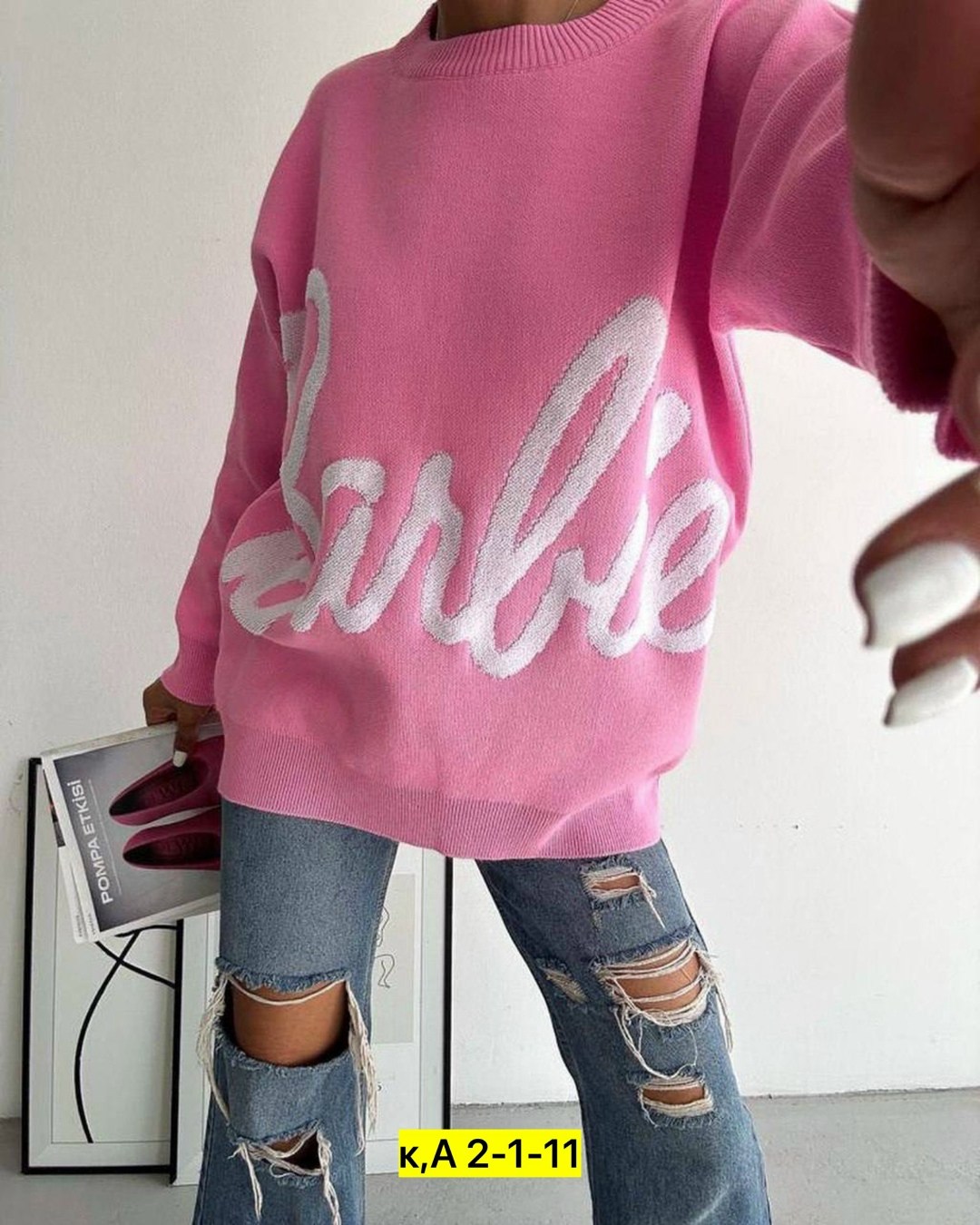 свитер с надписями барби,джемпер розовый,розовый свитер,свитшот женская,стильная кофта