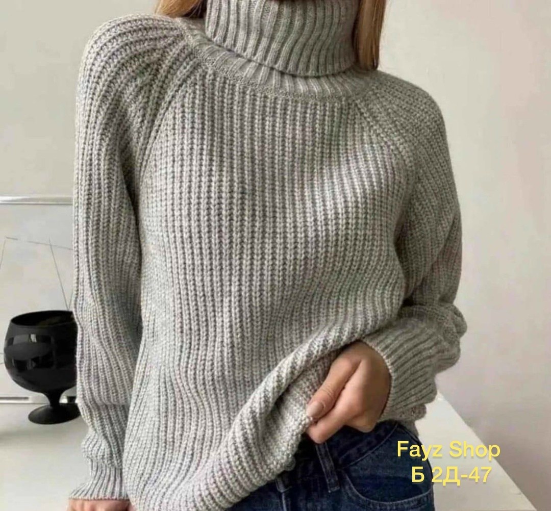 свитер женский с горлом,вязаный свитер оверсайз с горлом,свитера женские,свитер,свитер вязаный теплый
