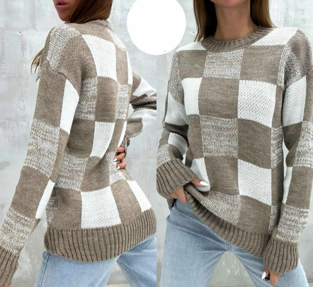 женский свитер,джемпера женские,свитер женский голубой,свитер кофта джемпер,свитер в клетку