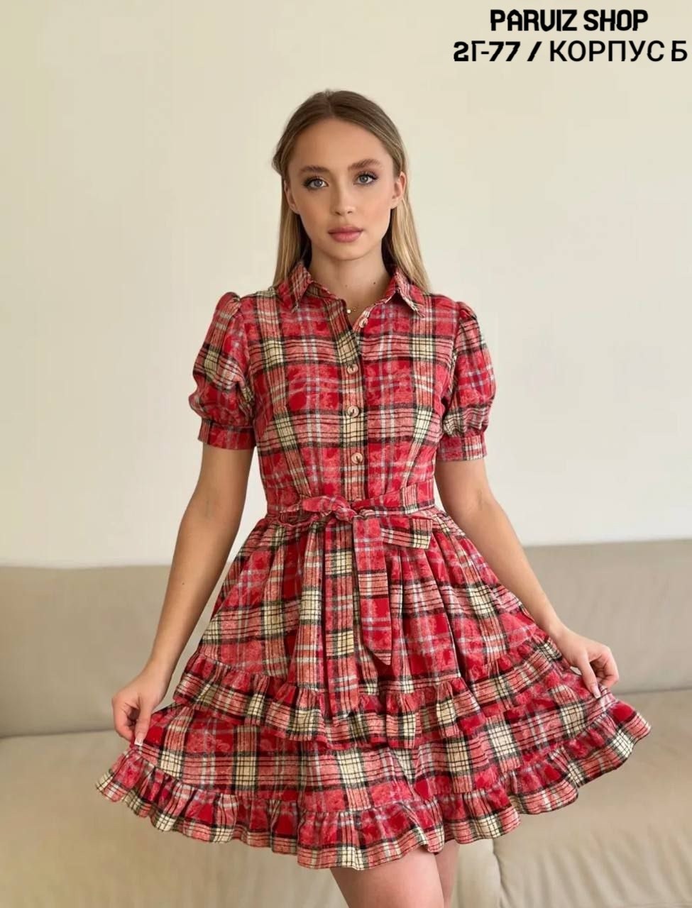 платье в клетку,женское платье с воротником,платье женская,женское платье в клетку,платье в клетку летнее