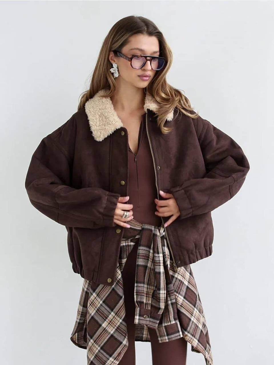 замшевая куртка,куртка бомбер,повседневная куртка,куртка коричневая,женская куртка бомбер