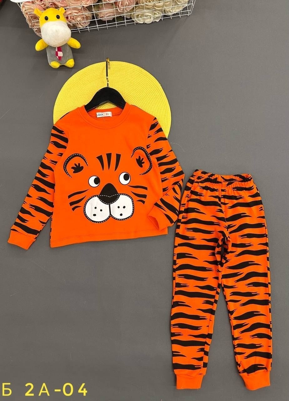 пижамы для мальчика,пижамы детские,детская пижама,детская пижама теплая,пижама детская с изображением тигров