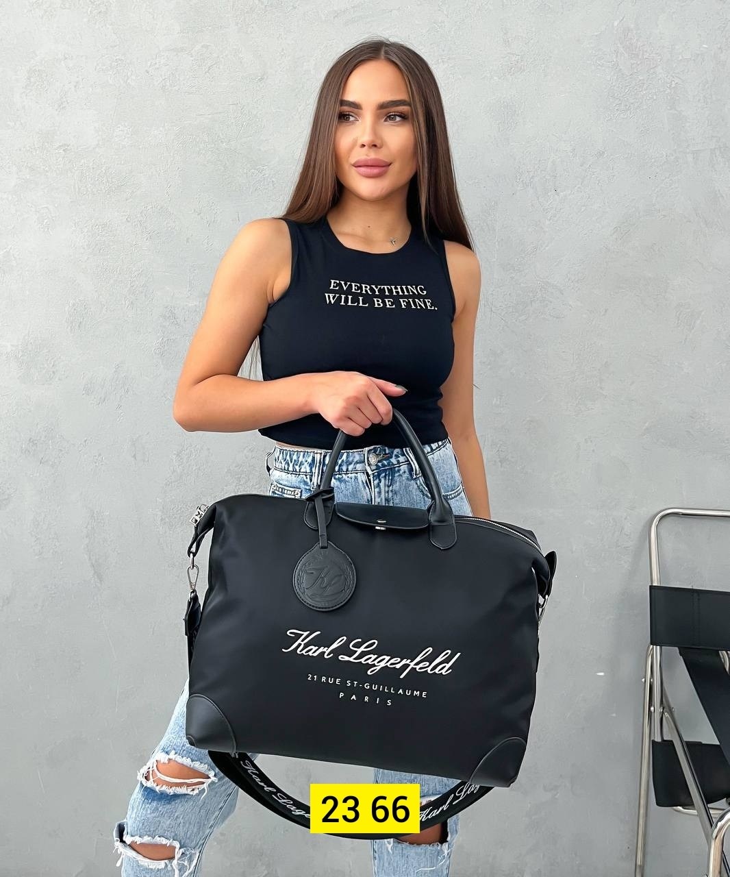 дорожная сумка karl lagerfeld,сумка женские сумки,сумка,сумка karl lagerfeld,спортивная сумка