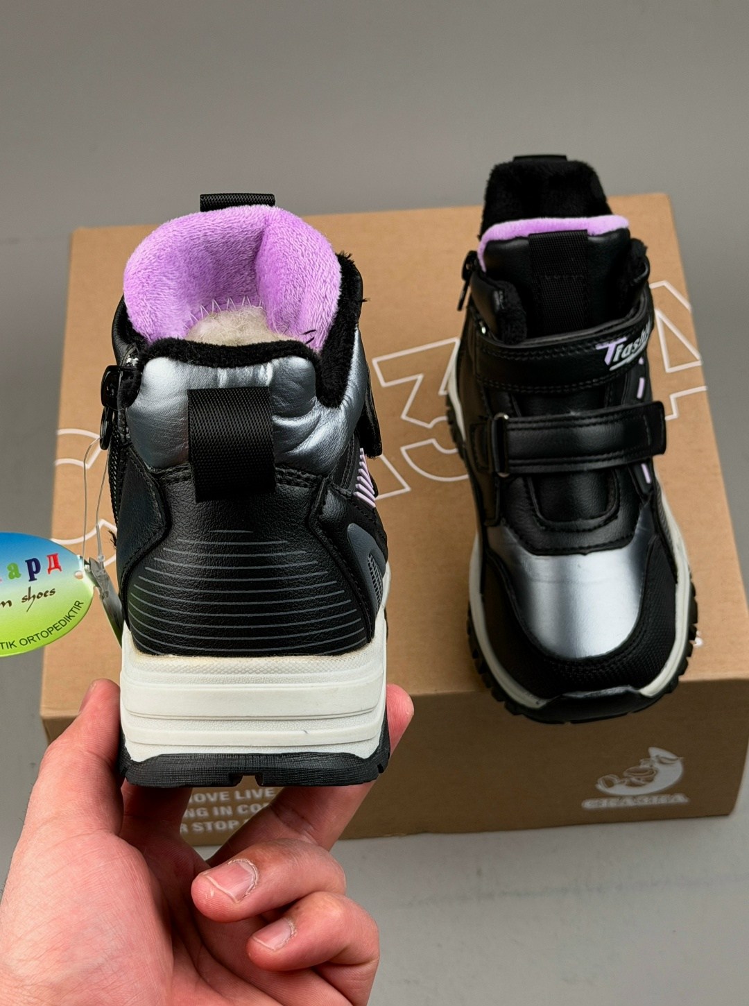 ,детские ботинки,ботинки на меху, детская, для детей