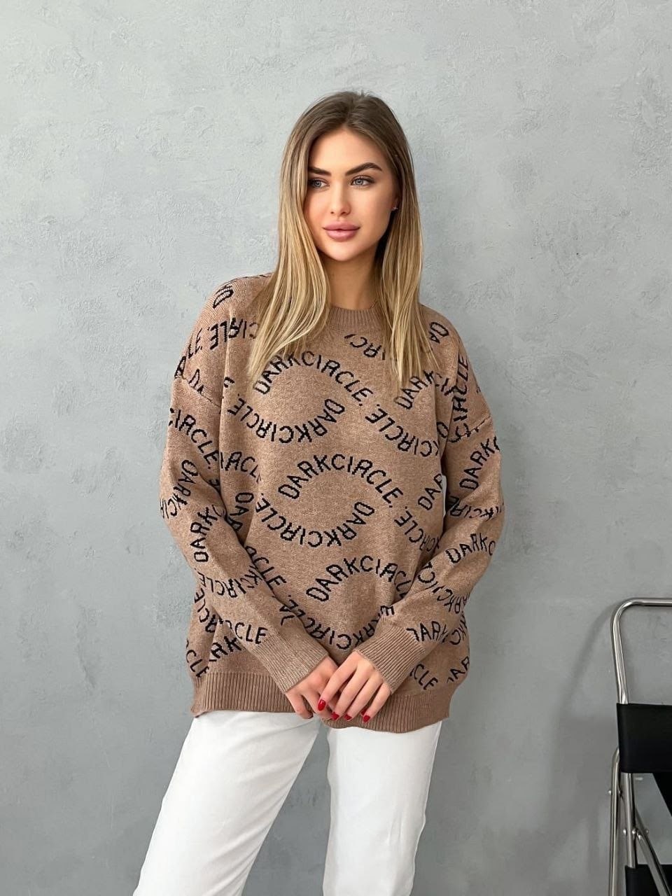 свитер оверсайз вязаный,свитера женские,свитер тренд 2025,свитер в стиле оверсайз,кофта женский