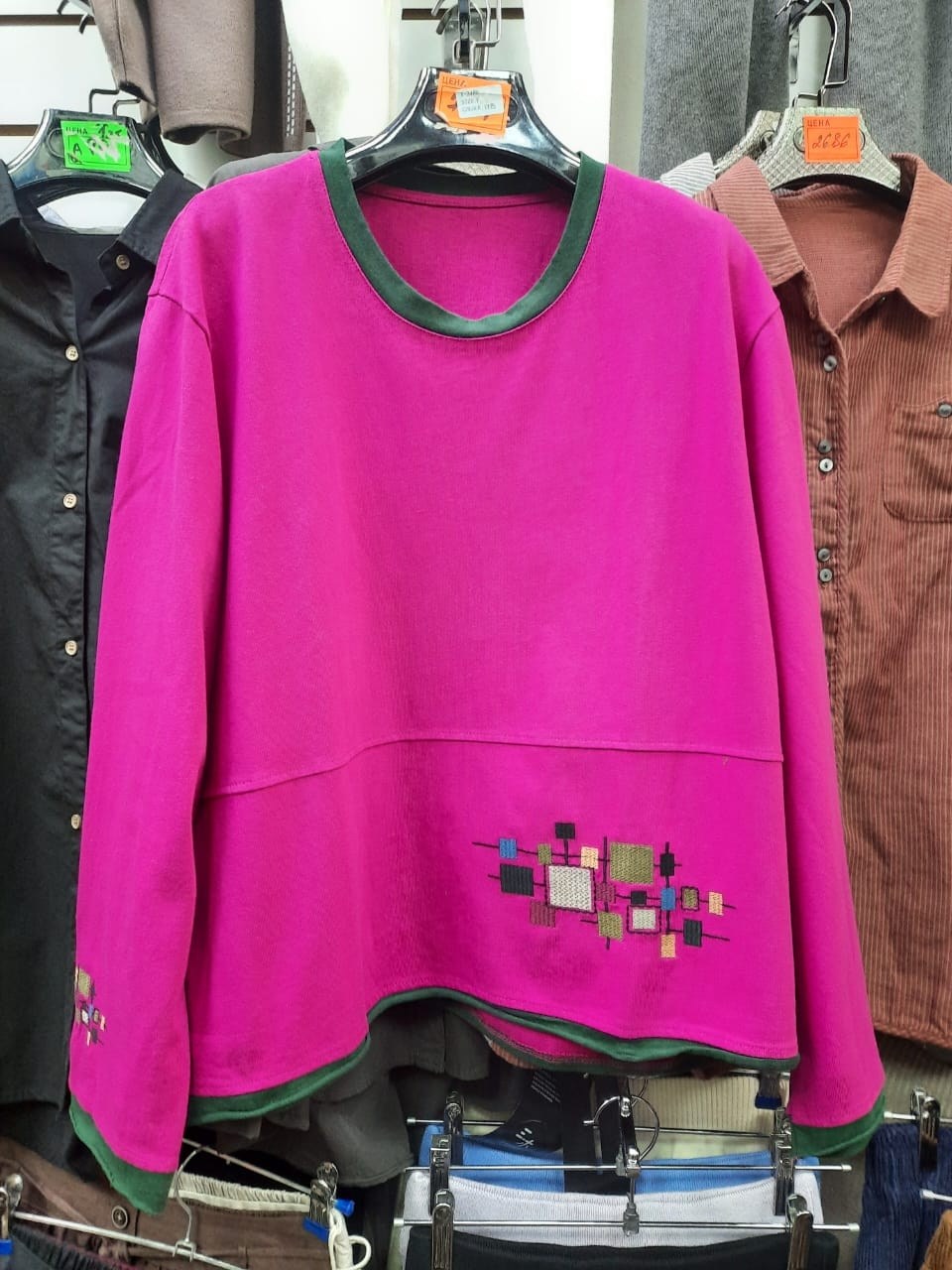 модный джемпер,свитер с вышивкой,модная толстовка,женский свитшот,женский пуловер