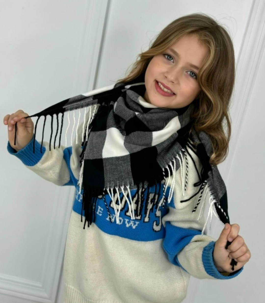 платок детский,платок кашемировый,шарф платок,шарф детский,шарф в клетку