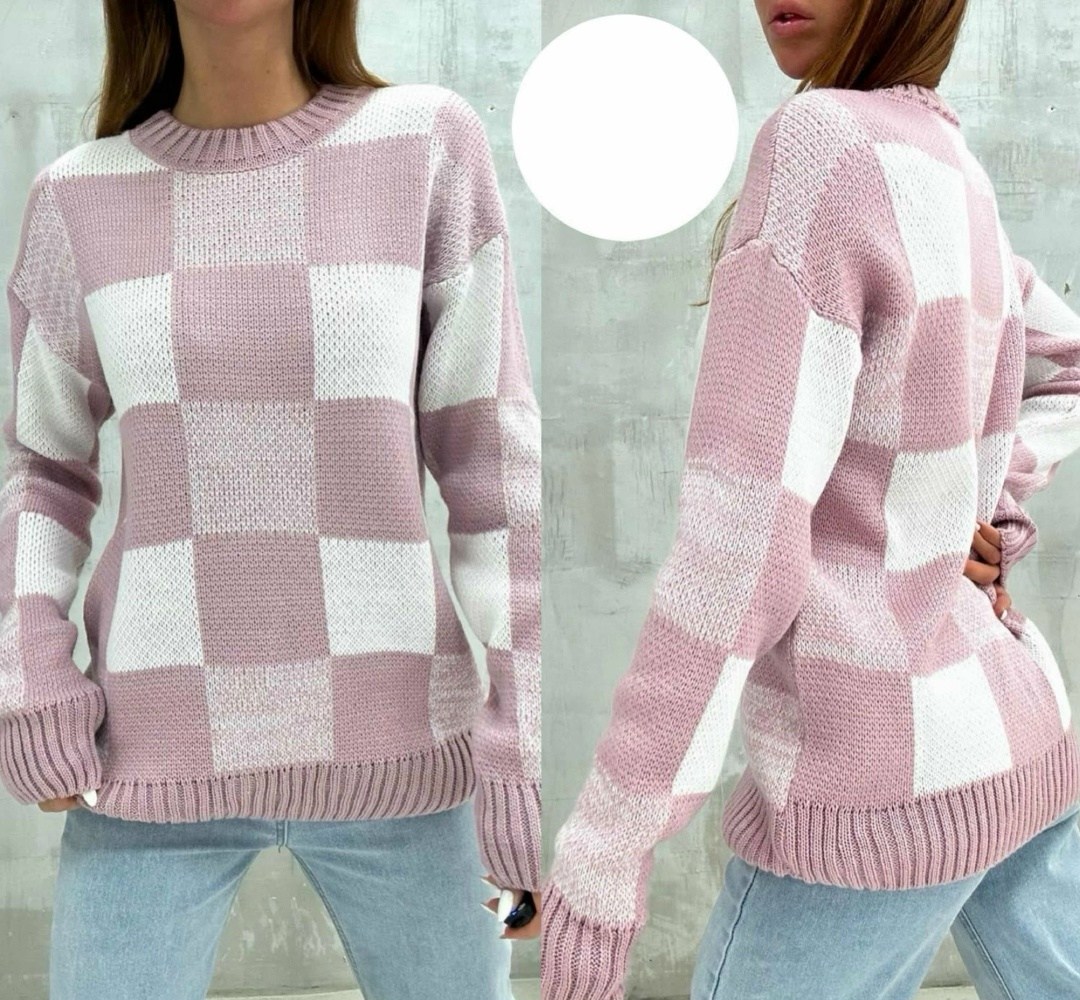 женский свитер,джемпера женские,свитер женский голубой,свитер кофта джемпер,свитер в клетку