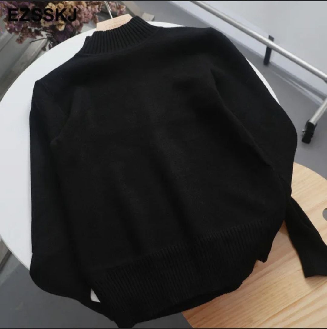 свитер женский черный,свитер с высоким воротом,свитер с высоким воротником,чёрный свитер,женский свитер с высоким воротом
