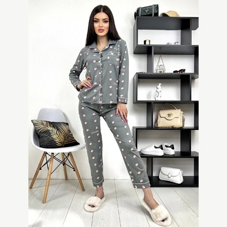 пижамы женски,пижама серая,женский пижама,стильная пижама,пижама домашний костюм