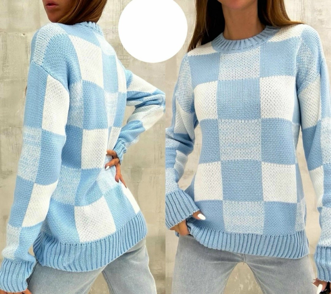свитер в клетку,женский свитер,женская кофта,свитеры вязаные,джемпера женские