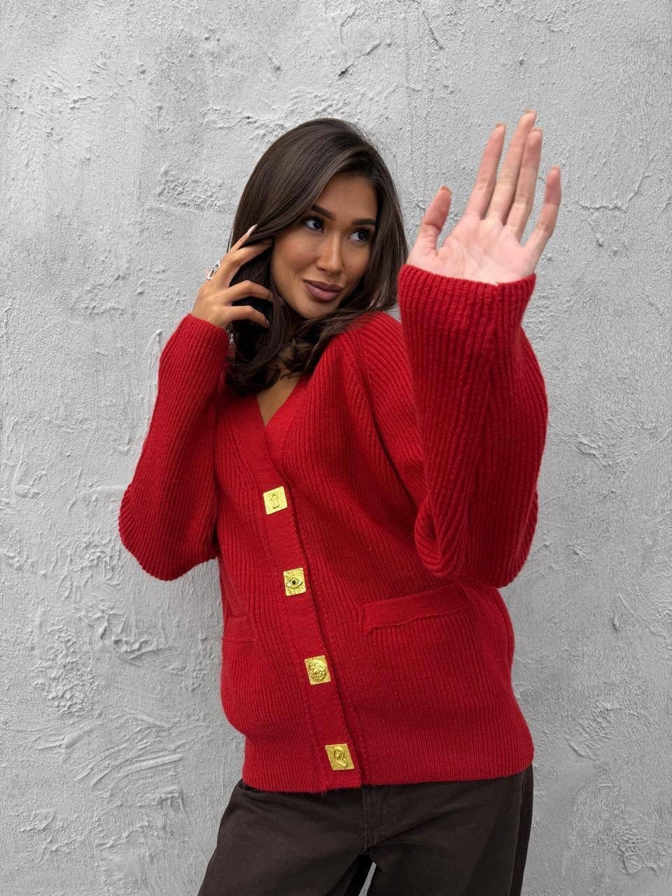 кофта кардиган,кардиган,кардиган на пуговицах,кардиган вязаное,красный кардиган