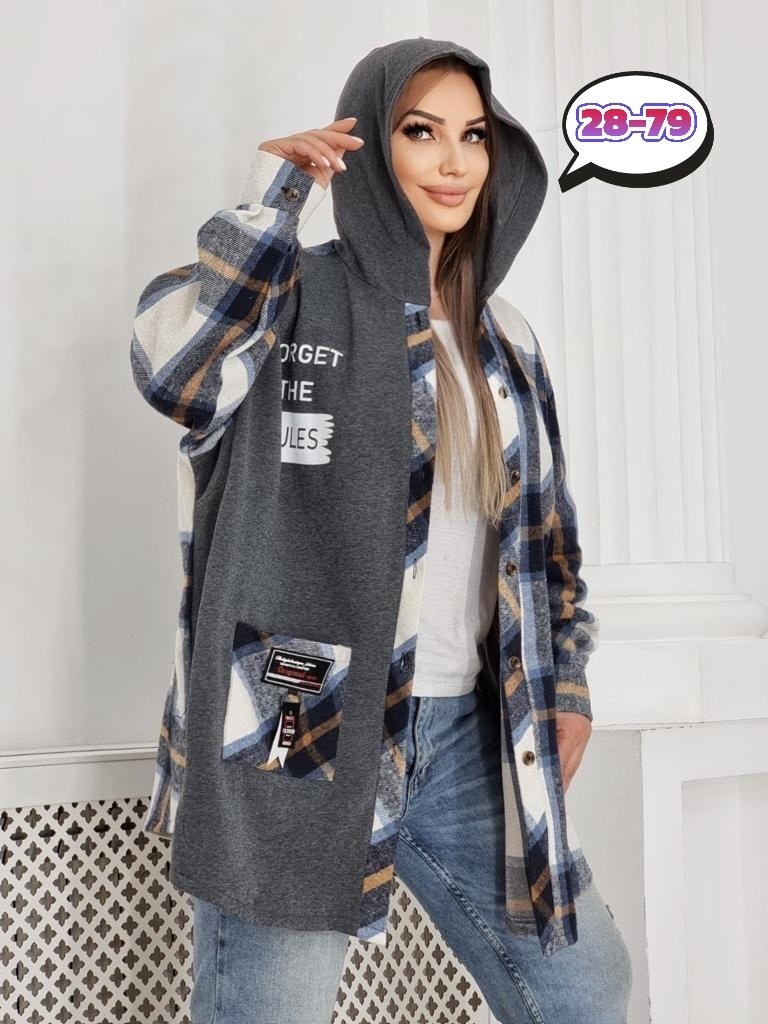 рубашка с капюшоном,теплая кофта,кофта женская,рубашка оверсайз теплая в клетку,толстовка женская