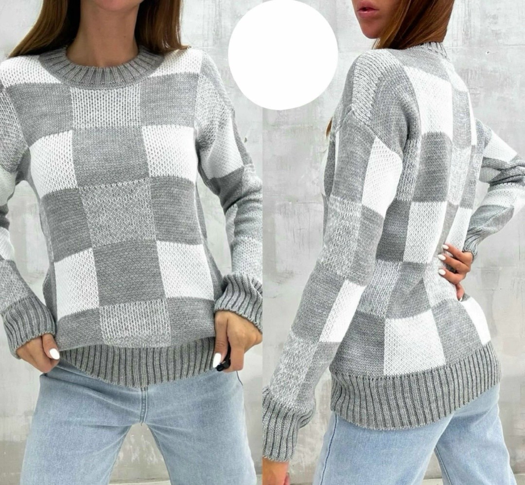 женский свитер,джемпера женские,свитер женский голубой,свитер кофта джемпер,свитер в клетку