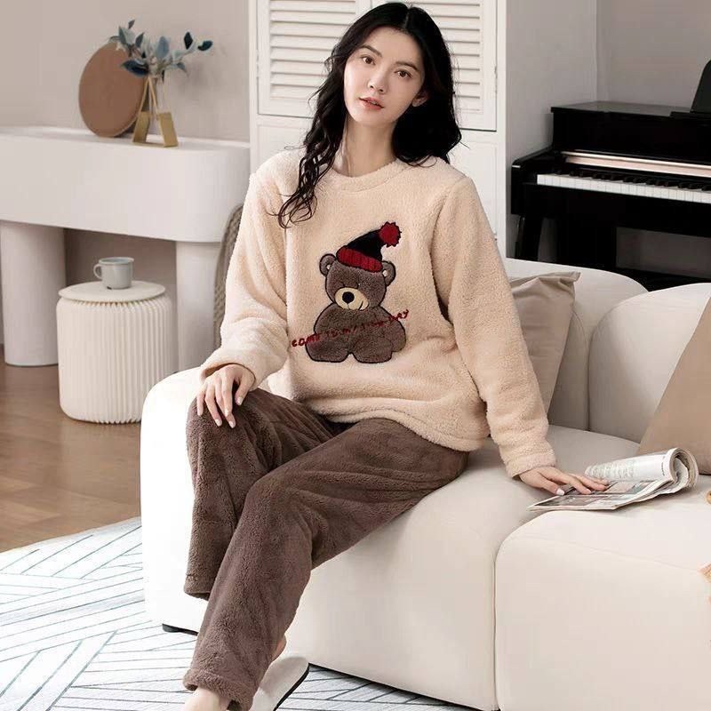 теплая пижама,зимняя пижама,теплая пижама женская,женский пижама,пижамы для женщин