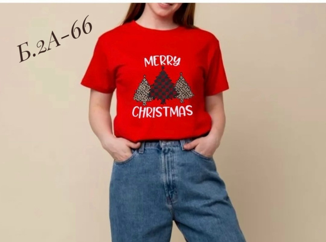 красная футболка женская,футболки женская,футболка женская новогодняя,новогодние футболки,футболка с новогодним принтом