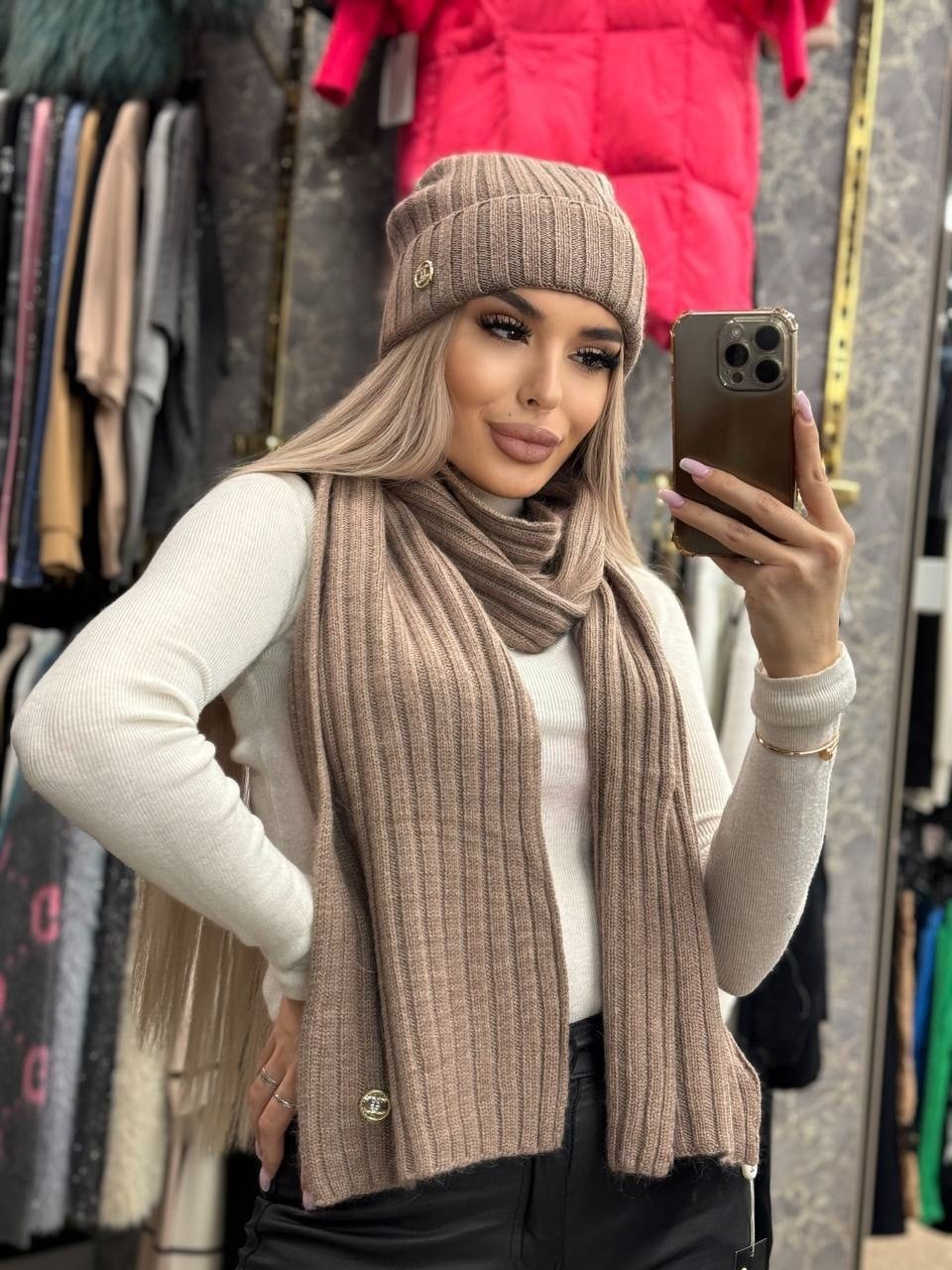 шапка и шарф комплект,шапка и шарф для женщин,шапка с шарфом,комплект шапки,женский комплект шапка