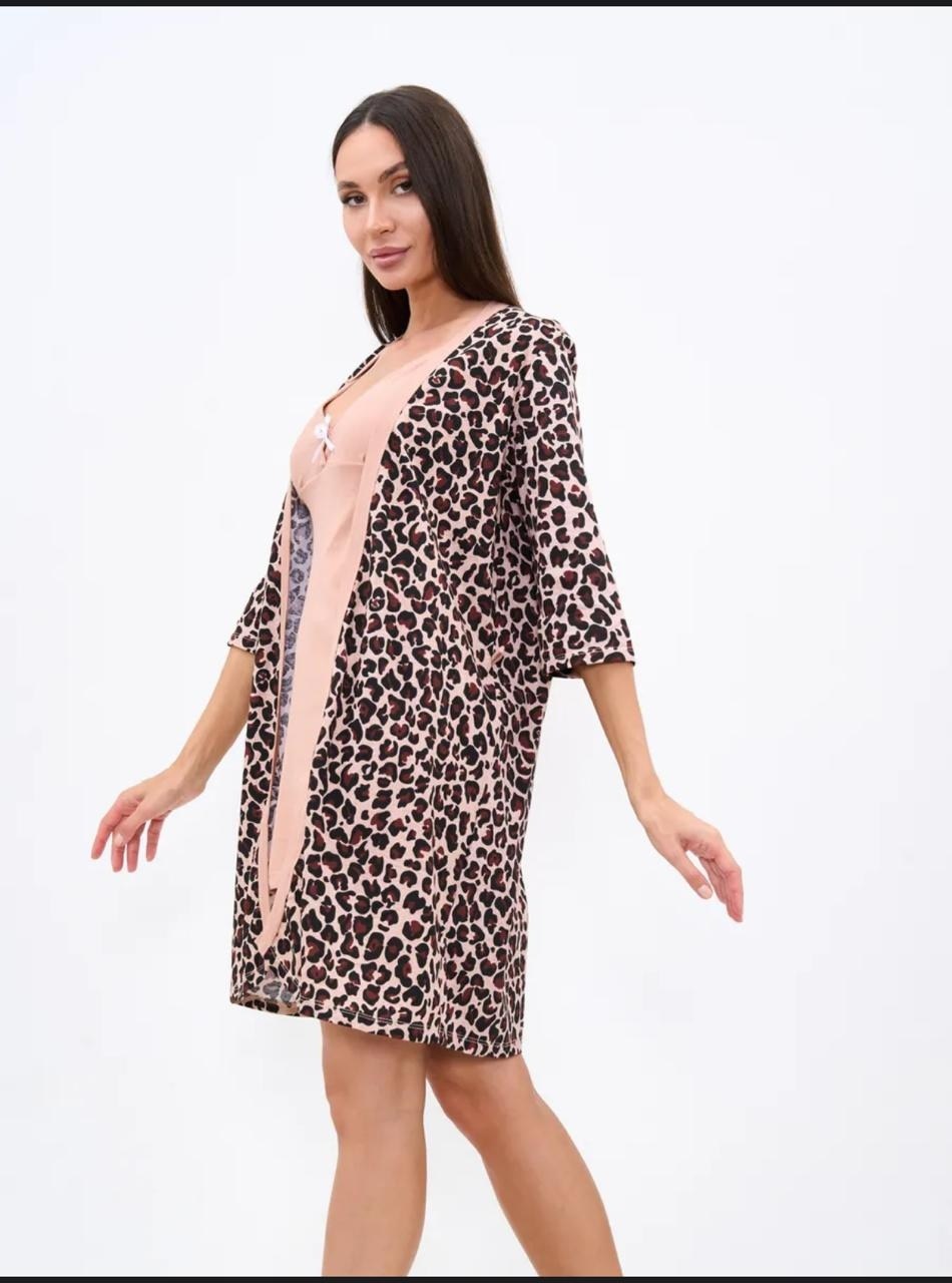 женский халат,комплект ночная сорочка с халатом,комплект сорочка с халатом,пеньюар женский,пеньюар и сорочка