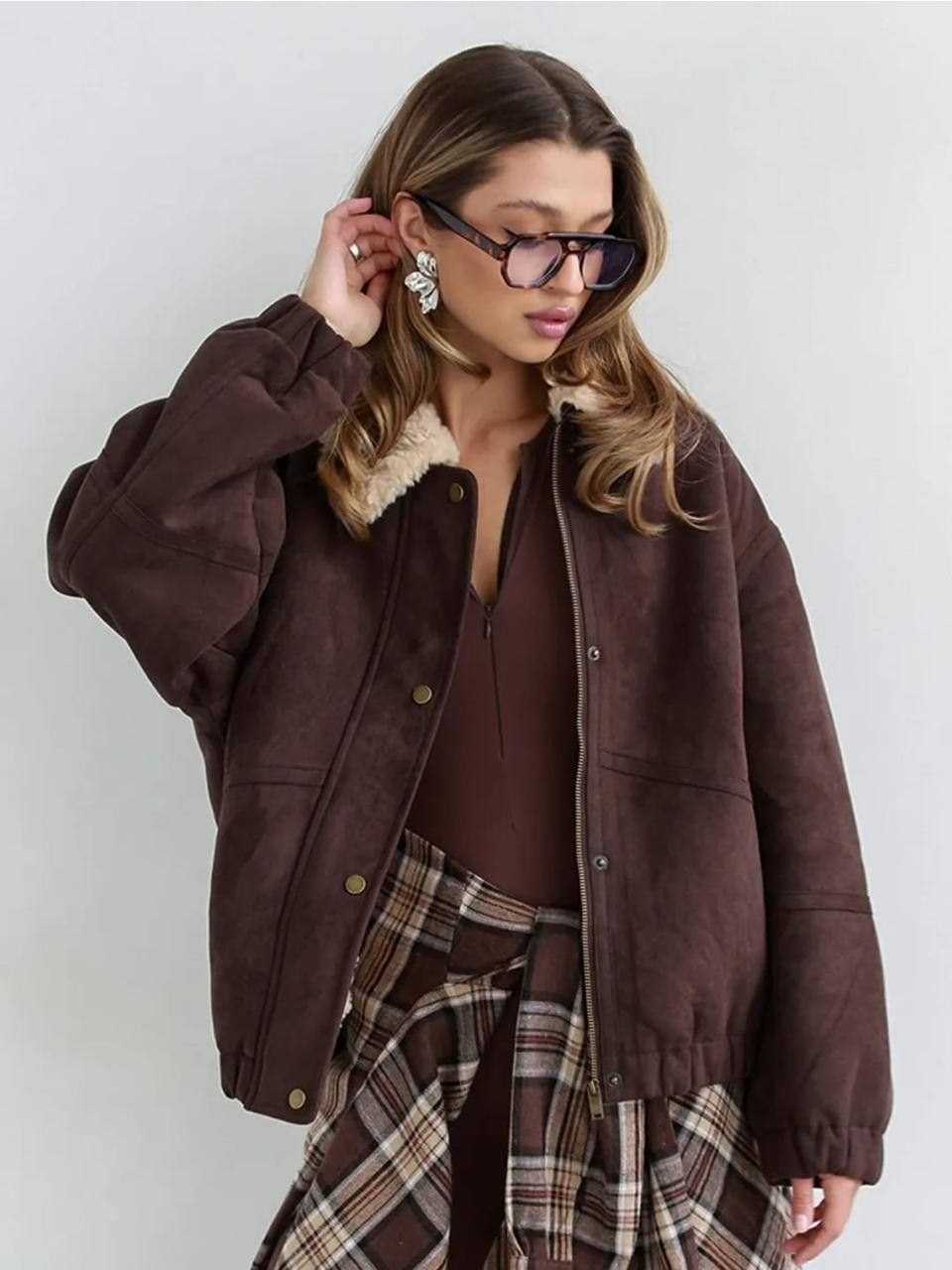 замшевая куртка,куртка бомбер,повседневная куртка,куртка коричневая,женская куртка бомбер