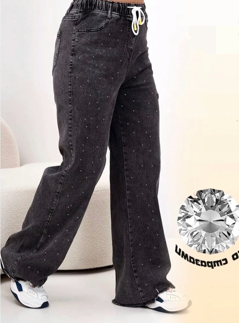 джинсы со стразами,женские джинсы,джинсы женские со стразами,стильные джинсы,джинсы палаццо со стразами