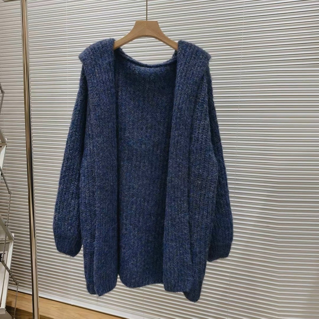 пальто из искусственного меха,вязаный кардиган с капюшоном,меховое пальто с капюшоном,пальто теплое,вязаная куртка