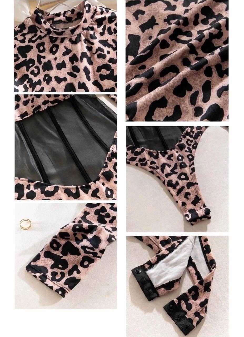 женское боди с леопардовым принтом,женское боди с длинным рукавом,боди женская,топы модные,боди с длинным рукавом сексуальный