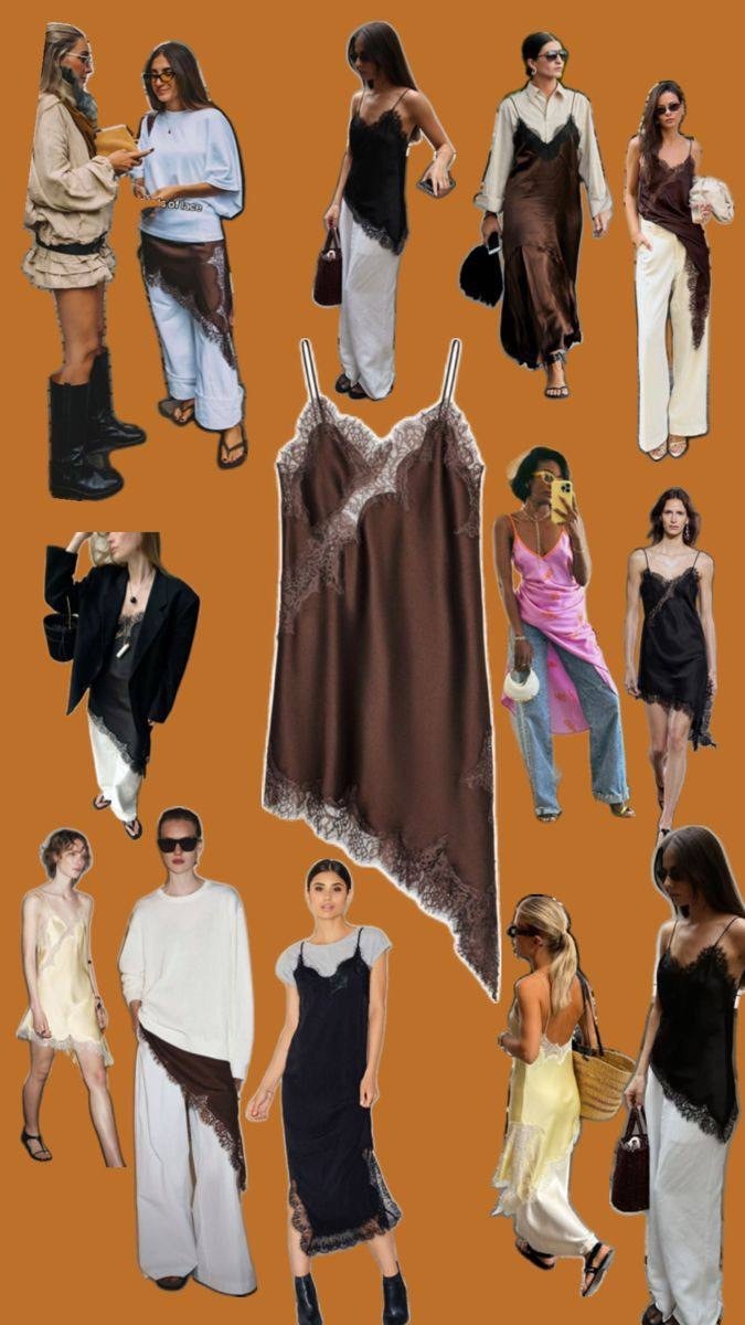 стильные наряды,шелковое платье комбинация,платье комбинация,атласное платье,шелковое платье