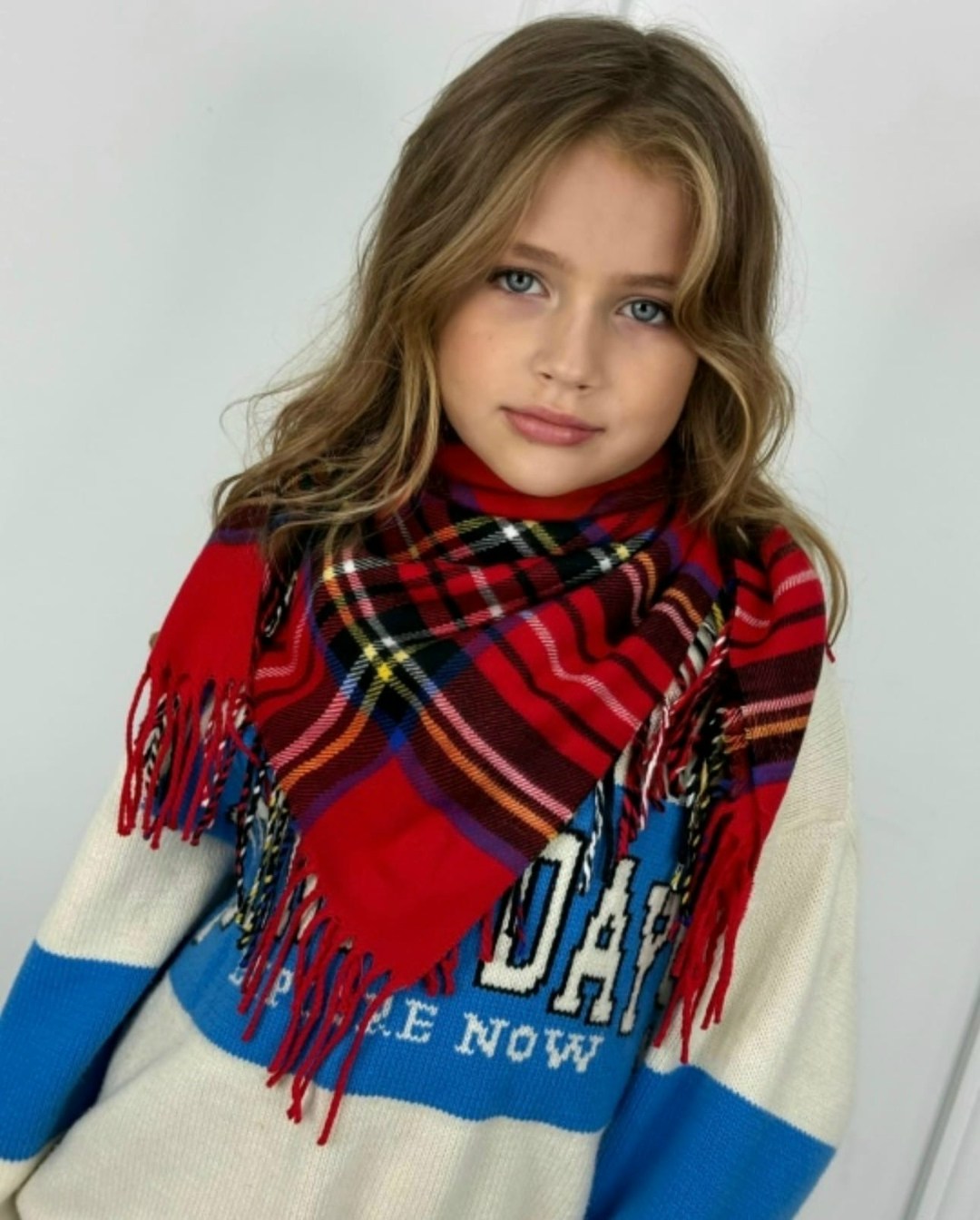 платок детский,платок кашемировый,шарф платок,шарф детский,шарф в клетку