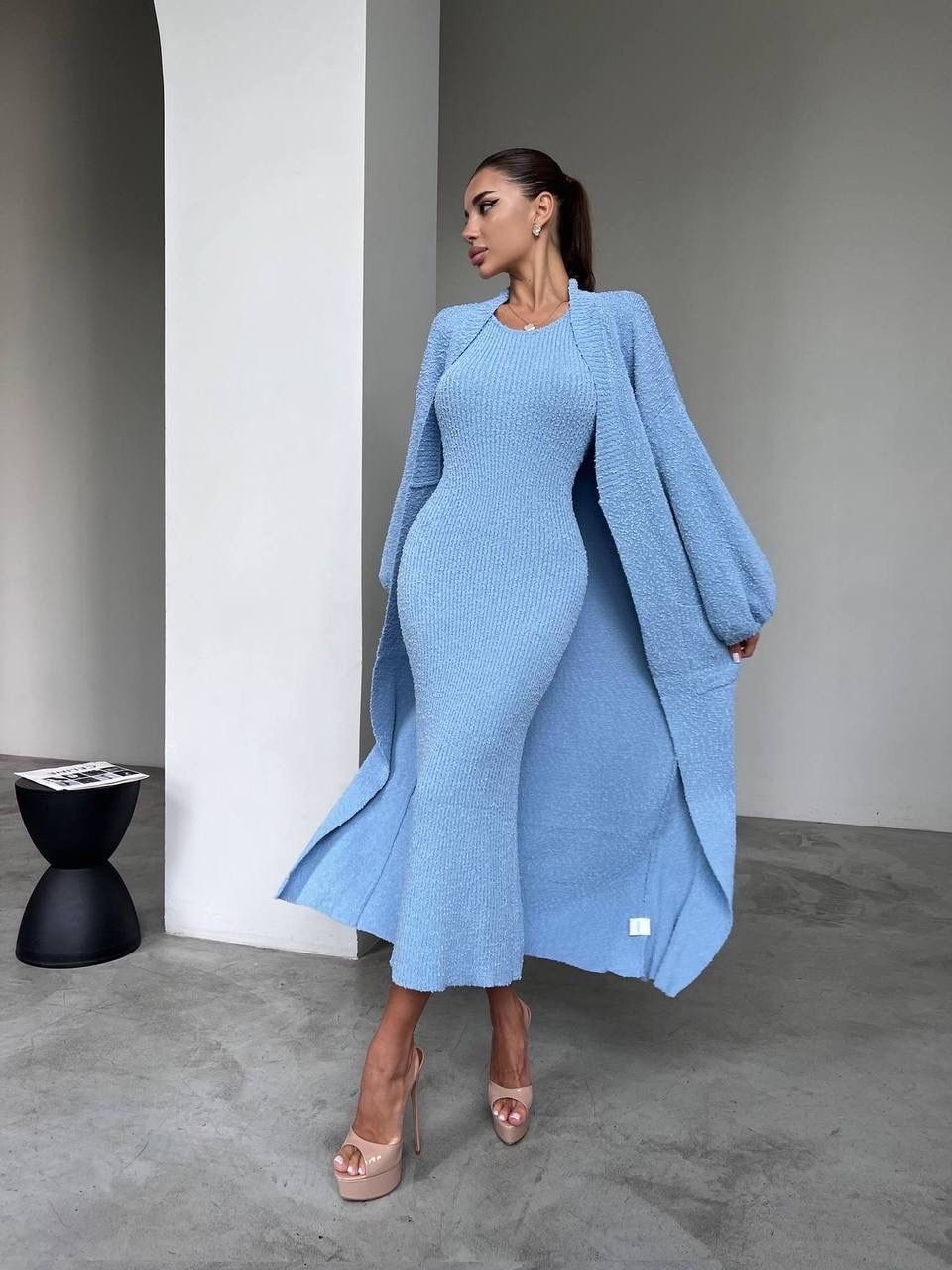 платье кардиган,трикотажные костюмы,платье накидка,кардиган,трикотажное платья